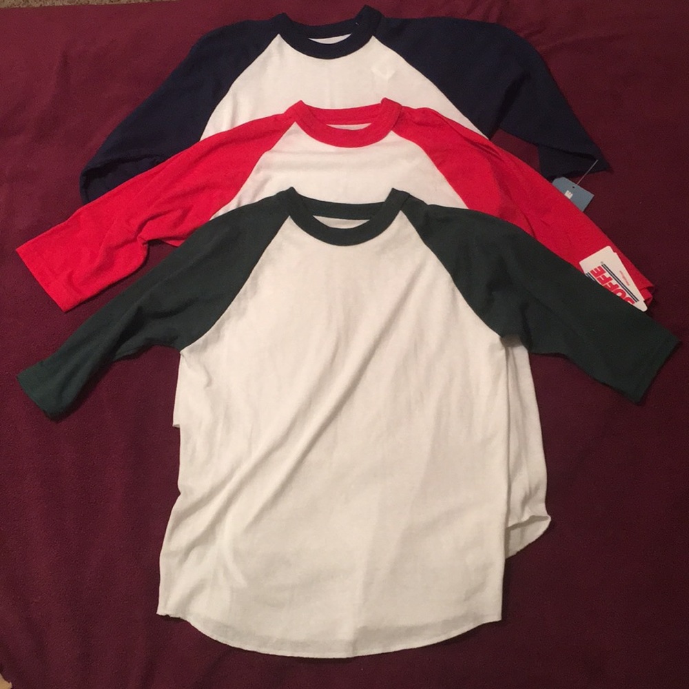 Soffe youth baseball tees